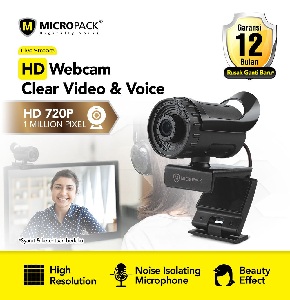 Micropack MWB-11 720P 1MP Live Stream Webcam Black